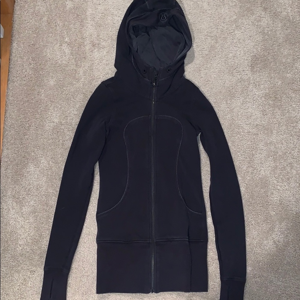 Lululemon black long athleta jacket